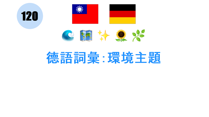 德語詞彙：環境主題